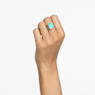 Chroma ring, Octagon cut, Multicoloured, Gold-tone plated - Swarovski, 5640248