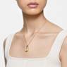 Chroma necklace, Octagon cut, Multicolored, Gold-tone plated - Swarovski, 5640256