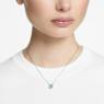 Una ネックレス, オクタゴンカット, ブルー, ロジウム・プレーティング - Swarovski, 5640289