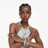 Bague Constella, Parure (2), Taille Rond, Blanche, Placage de ton or - Swarovski, 5640965