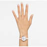 Crystalline Delight watch, Swiss Made, Metal bracelet, Pink, Rose gold-tone finish - Swarovski, 5642221