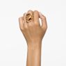 Harmonia cocktail ring, Oversized crystal, Gold tone, Gold-tone plated - Swarovski, 5642341