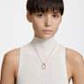Dextera pendant, Octagon shape, White, Rose gold-tone plated - Swarovski, 5642389