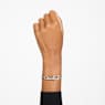 Dextera armband, Pavé, Gemengde schakels, Wit, Rodium toplaag - Swarovski, 5642597