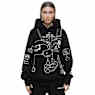 Sweat à capuche ADVISORY BOARD CRYSTALS, Dazzling Colorless Objects, Noir - Swarovski, 5644718