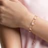 One bracelet, Mixed cuts, Heart, Pink, Rose gold-tone plated - Swarovski, 5646747