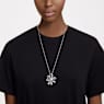Hyperbola pendant, Bow, Large, White, Rhodium plated - Swarovski, 5647561