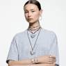 Orecchini a cerchio Matrix, Cuore, Grandi, Bianchi, Placcato rodio - Swarovski, 5647591