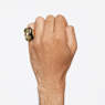 Numina cocktail ring, Octagon cut, Gray, Gold-tone plated - Swarovski, 5648232