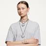 Matrix แหวน, ผสมผสานเหลี่ยมเจียระไนหลายหลายรูปแบบ, หัวใจ, ขาว, เคลือบโรเดียม - Swarovski, 5648292