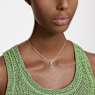 Stilla pendant, Pear cut, Green, Gold-tone plated - Swarovski, 5648751