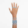 Matrix Tennis 브레이슬릿, 라운드 컷, 블루, 로듐 플래팅 - Swarovski, 5648927