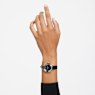 Octea Nova watch, Swiss Made, Leather strap, Black, Rose gold-tone finish - Swarovski, 5650033