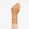 Una bangle, Octagon cut, Pavé, Green, Rose gold-tone plated - Swarovski, 5650071
