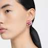 Clous d'oreilles Idyllia, Fleur, Roses, Placage de ton or - Swarovski, 5650563