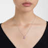 Birthstone Anhänger, Kissenschliff, Februar, Violett, Rhodiniert - Swarovski, 5651708