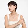 Dextera bangle, Octagon shape, White, Rose gold-tone plated - Swarovski, 5652338