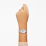 Reloj Attract, Fabricado en Suiza, Trébol, Correa de piel, Gris, Acabado tono oro rosa - Swarovski, 5653350