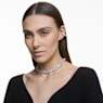 Millenia 클립 이어링, 스퀘어 컷, 화이트, 로듐 플래팅 - Swarovski, 5654557