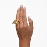 Idyllia cocktail ring, Pineapple, Multicolored, Gold-tone plated - Swarovski, 5655322