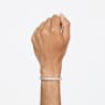 Dextera bangle, Octagon shape, White, Rose gold-tone plated - Swarovski, 5655627
