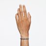 Dextera bangle, Octagon shape, Black, Ruthenium plated - Swarovski, 5656842