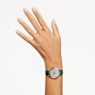 Reloj Crystalline Wonder, Fabricado en Suiza, Correa de piel, Verde, Acabado tono oro - Swarovski, 5656893