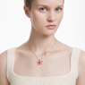 Pendentif Florere, Fleur, Petit, Rose, Placage de ton or - Swarovski, 5657875