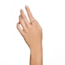 Rota cocktail ring, Mixed cuts, White, Gold-tone plated - Swarovski, 5661056