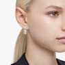 Mesmera Drop-Ohrhänger, Verschiedene Schliffe, Weiß, Rhodiniert - Swarovski, 5661683