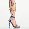 AQUAZZURA Aura sandal, Very Peri - Swarovski, 5661898