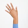 Matrix แหวน, เจียระไนทรง Baguette, น้ำเงิน, เคลือบโรเดียม - Swarovski, 5661908