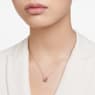 Bella V Anhänger, Rundschliff, Rosa, Roségold-Legierungsschicht - Swarovski, 5662088