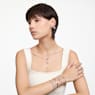 Matrix ring, Baguette cut, Pink, Rose gold-tone plated - Swarovski, 5662103
