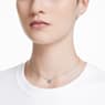 Angelic necklace, Square cut, Blue, Rhodium plated - Swarovski, 5662142