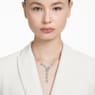 Idyllia Lilia y-ketting, Vlinder, Blauw, Rodium toplaag - Swarovski, 5662179