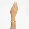Bracelet-jonc Dextera, Tailles variées, Blanc, Placage de ton or - Swarovski, 5663260
