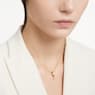 Dextera pendant, Mixed cuts, White, Gold-tone plated - Swarovski, 5663333