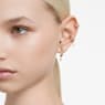 Dextera ear cuff, Set (3), Mixed cuts, White, Gold-tone plated - Swarovski, 5663334