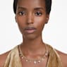 Dextera necklace, White, Gold-tone plated - Swarovski, 5663338