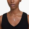 Nice pendant, Feather, White, Rose gold-tone plated - Swarovski, 5663483