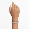 Hyperbola bangle, Green, Rhodium plated - Swarovski, 5665326