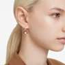 Idyllia drop earrings, Asymmetrical design, Ladybug, Red, Gold-tone plated - Swarovski, 5666131