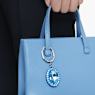 Key ring, Oval cut, Blue, Mixed metal finish - Swarovski, 5666644