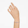 Mesmera Armreif, Verschiedene Schliffe, Weiß, Rhodiniert - Swarovski, 5667253