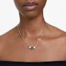 Mesmera pendant, Mixed cuts, Green, Rhodium plated - Swarovski, 5668278