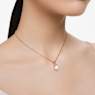 Originally pendant, Crystal pearl, White, Rose gold-tone plated - Swarovski, 5669523