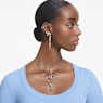 Pendentif Dextera, Boucle entrelacée, Blanc, Métal rhodié - Swarovski, 5670251