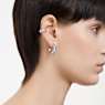 Créoles avec bijou d’oreille Imber, Parure (3), Taille poire, Blanches, Métal rhodié - Swarovski, 5671192
