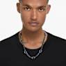 Millenia necklace, Octagon cut, Blue, Ruthenium plated - Swarovski, 5671243